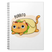 Purrito Grappige Kat Burrito Grappenmakerij  Notitieboek (Voorkant)