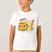 Purrito Grappige Kat Burrito Pun T-shirt (Voorkant)