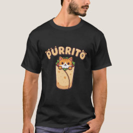 Purrito Grappige Kat Liefhebber T-Shirt