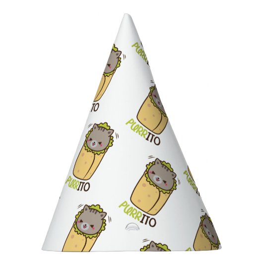 Purrito Kat Burrito Feesthoedjes (Rechts)