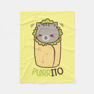 Purrito Kat Burrito Fleece Deken