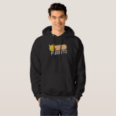 Purrito Kat Pun Burrito Mexicaans Voedsel Hoodie (Voorkant volledig)