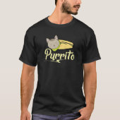 Purrito | Kawaii Cat Rolled Burrito Addicts Gag Gi T-shirt (Voorkant)