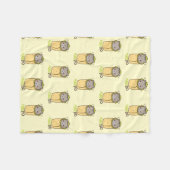 Purrito Kitty Cat Burrito Fleece Deken (Voorkant (Horizontaal))