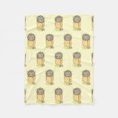 Purrito Kitty Cat Burrito Fleece Deken (Voorkant)