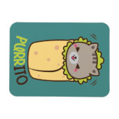 Purrito Kitty Cat Burrito Magneet (Horizontaal)