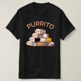 PURRITO PYRAMID Cat Burrito T-SHIRT