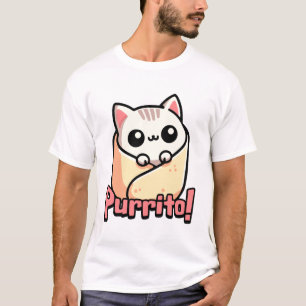 Purrito! Schattigee Burrito Cat Pun T-shirt