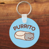 PURRITO Sleutelhanger - Grappige Kat Burrito door (Voorkant)