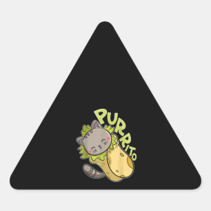Purrito T Funny Cat Pun Burrito Taco Sticker
