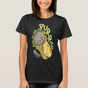 purrito t grappige cat pun burrito taco t-shirt