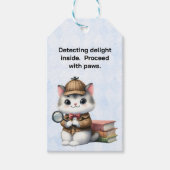 Purrlock Holmes Detective Kitten -> Snorlock Holme Cadeaulabel (Voorkant)