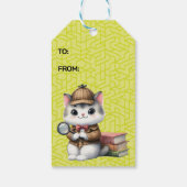 Purrlock Holmes Kitten Cadeaulabel (Achterkant)