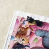 PURRMA Cute Kitten Beach Towel Strandlaken (In situ)