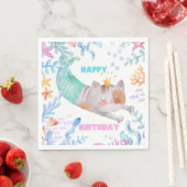 PurrMaid Birthday Napkin Servet (Insitu)