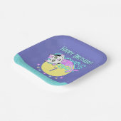 Purrmaid uitnodiging papieren bordje (Gebogen)