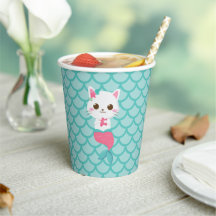 Purrmaids Zeemeermin Kitty turquoise verjaardagsfe