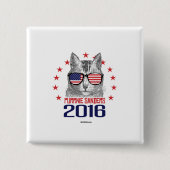 Purrnie Sanders 2016 Vierkante Button 5,1 Cm (Voorkant)