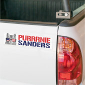 Purrnie Sanders - Bernie Sanders - .png Bumpersticker (Op Truck)