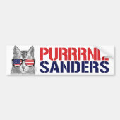 Purrnie Sanders - Bernie Sanders - .png Bumpersticker (Voorkant)