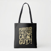 Purroud kinderloze kattenman stemt voor President Tote Bag (Voorkant)