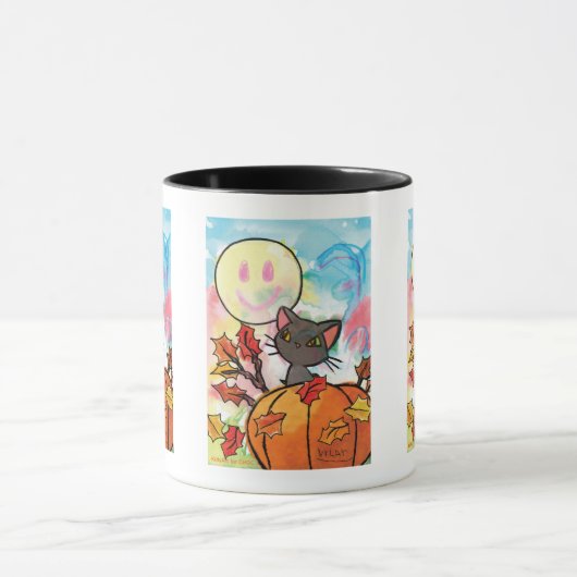 Purrrfect Autumn - Kinder kunst voor CHOC Mok (Midden)