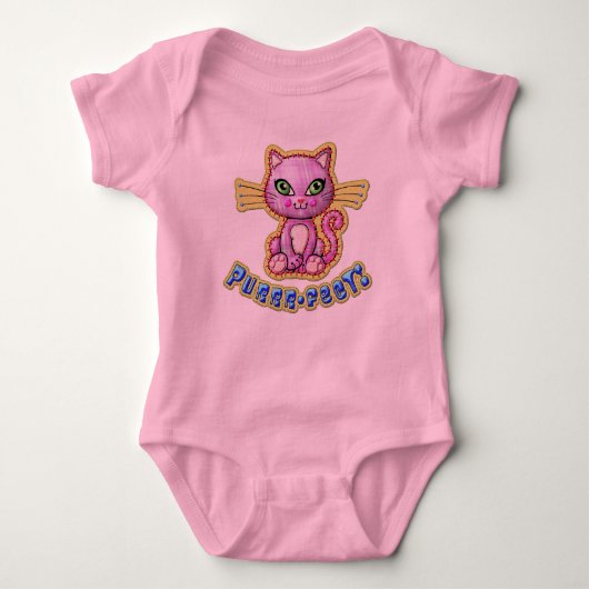 Purrrfect Baby Creeper Romper (Voorkant)