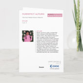 Purrrfect Herfst - Kinderkunst voor CHOC Bedankkaart (Achterkant)