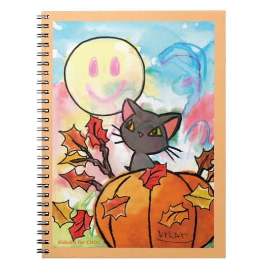 Purrrfect Herfst - Kinderkunst voor CHOC Notitieboek (Voorkant)
