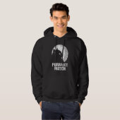 Purrrfect Match Cat Mom Couples Cat Dad   Annivers Hoodie (Voorkant volledig)