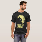 Purrrfect Match Cat Mom Couples Cat Dad  Anniversa T-shirt (Voorkant volledig)