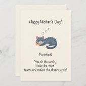 Purrrfecte Moederdag  Feestdagenkaart (Voorkant / Achterkant)