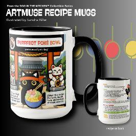 PURRRRFECT POKE BOWL- SOOT CAT  Art Muse Recipe  Mok