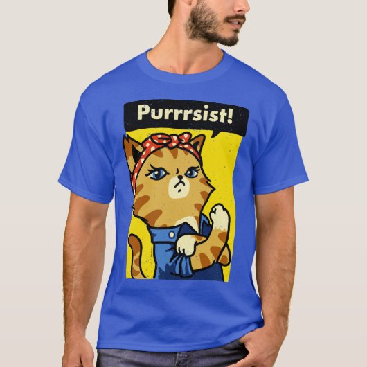 Purrrsist vintage jongen t-shirt (Voorkant)