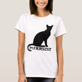 PURRSIST Cat Dames T-Hemden T-shirt