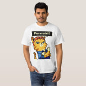 Purrsist Shirt Feminist Resist Purrsist (Voorkant volledig)