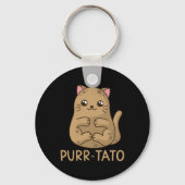 Purrtato Cat Potato Cat Lover Idaho Aardappelen Sleutelhanger (Voorkant)