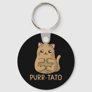 Purrtato Cat Potato Cat Lover Idaho Aardappelen Sleutelhanger