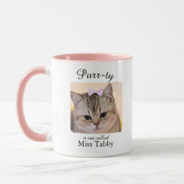 Purrty Cat Personalised Mug Mok