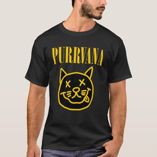 Purrvana schattige en kat t-shirt (Voorkant)