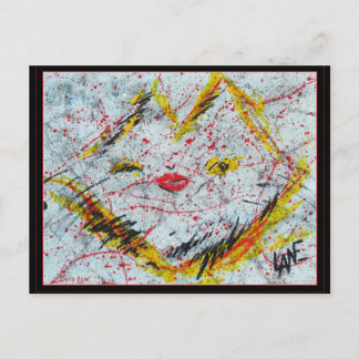 Purrz mijn galerie logo briefkaart