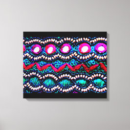 Purse Embroidery uit India Canvas Afdruk