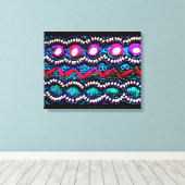 Purse Embroidery uit India Canvas Afdruk (Insitu (Houten vloer))