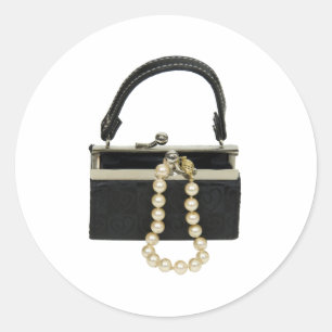 PursePearls052409 Ronde Sticker
