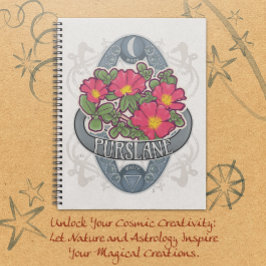 Purslane - Bloerstrologie en magische Notitieboek