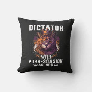 Purssion Agenda Grappige Bossy Cat Kussen