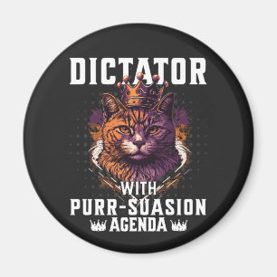 Purssion Agenda Grappige Bossy Cat Magneet