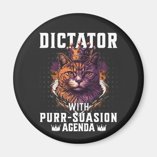 Purssion Agenda Grappige Bossy Cat Magneet (Voorkant)