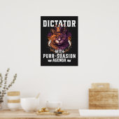 Purssion Agenda Grappige Bossy Cat Poster (Keuken)