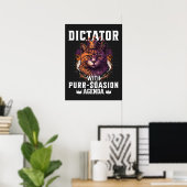 Purssion Agenda Grappige Bossy Cat Poster (Thuiskantoor)